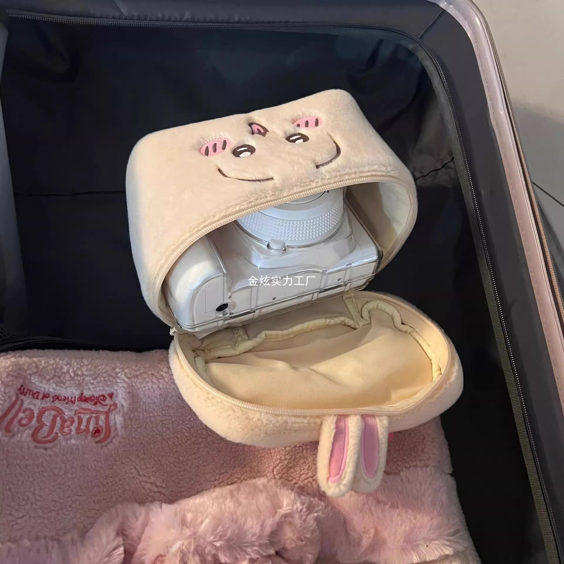 Сумка для хранения, милый плюшевый косметичка, большая емкость для Polaroid Fuji Mini