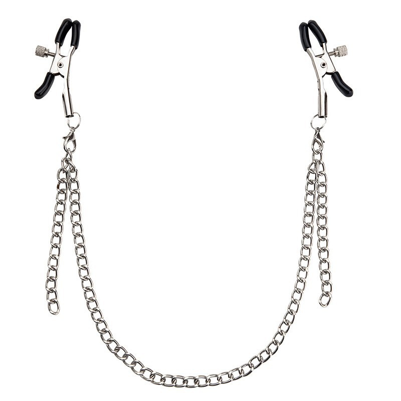 Factory Direct Sales Cross-Border Bdsm Sex Toys Double-Ended Single Chain Nipple Clamp Sex Toys Meituan Dropshipping Wholesale
