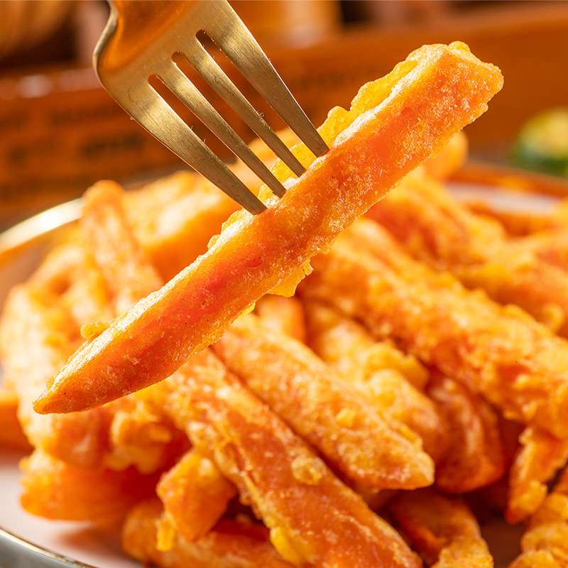 San Tong Wanfu Sweet Potato Strips Fried Snacks Semi-Finished Products Whole Box Fast Food Wholesale Night Market Stall