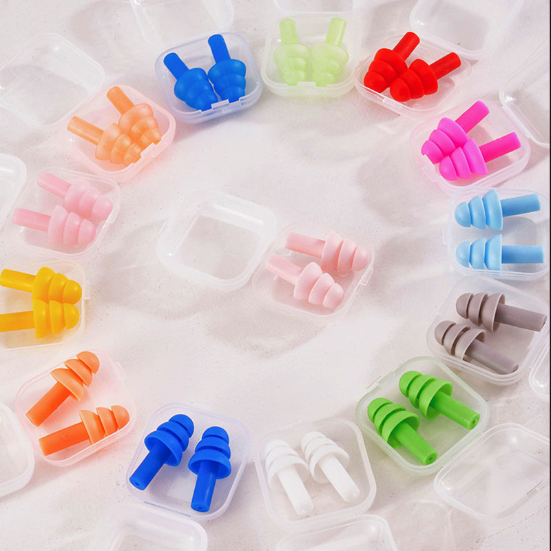 2025 Factory Direct Sale Silicone Earplugs Soundproof Noise-Cancelling Earplugs Noise Reduction Earplugs Silent