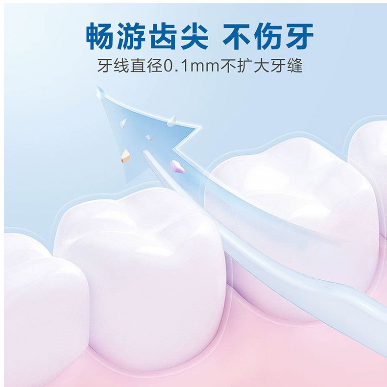 Manufacturer's Disposable Dental Floss Portable Disposable Dental Floss Stick Box 50 Pieces for Flossing between Teeth and Oral Cleaning