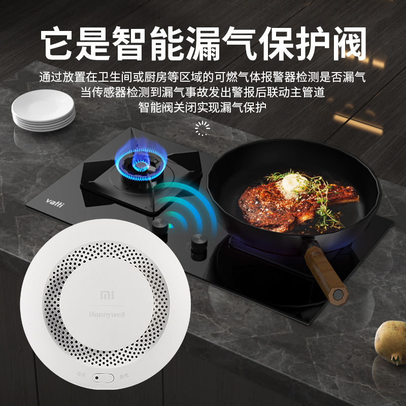 Water has been connected to Mijia intelligent valve linkage flood guard sensor gas alarm water leakage automatically off