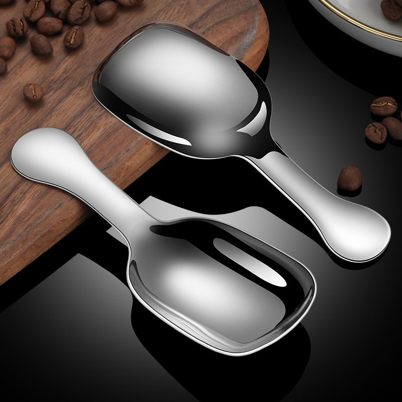 304 stainless steel tea spoon short handle tea shovel teaspoon spoon measuring spoon creative soup spoon mini tea spoon printable LOGO