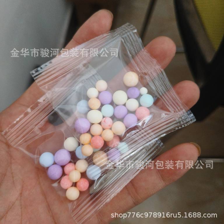 Factory Direct Supply 0.3-1g Bagged Macaron-Colored Foam Ball Particles for Children's DIY Craft Materials Filling/