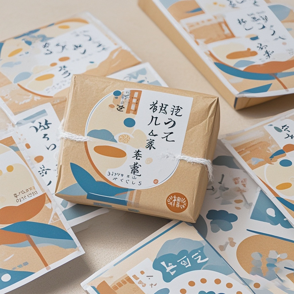 Color Printing Adhesive Gift Packaging Box Label Sticker Sealing Sticker Baking Cake-out Box Decoration