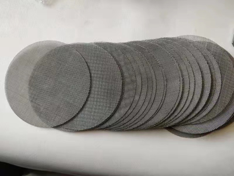 Thickened plastic particle filter mesh 20-120 mesh granulation film blowing extruder filter herringbone mesh plain mesh