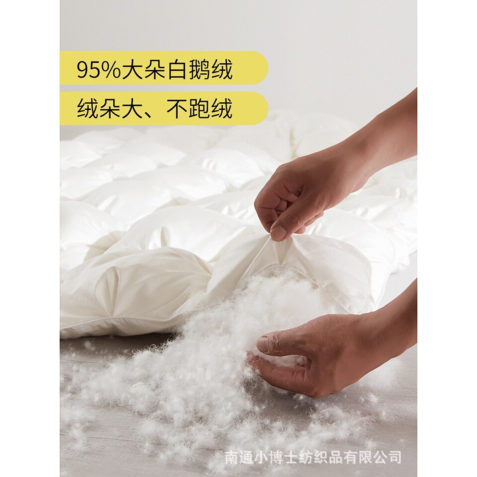 Hotel cotton twisted duvet white goose down quilt core thickened warm winter quilt single double spring and autumn quilt wholesale