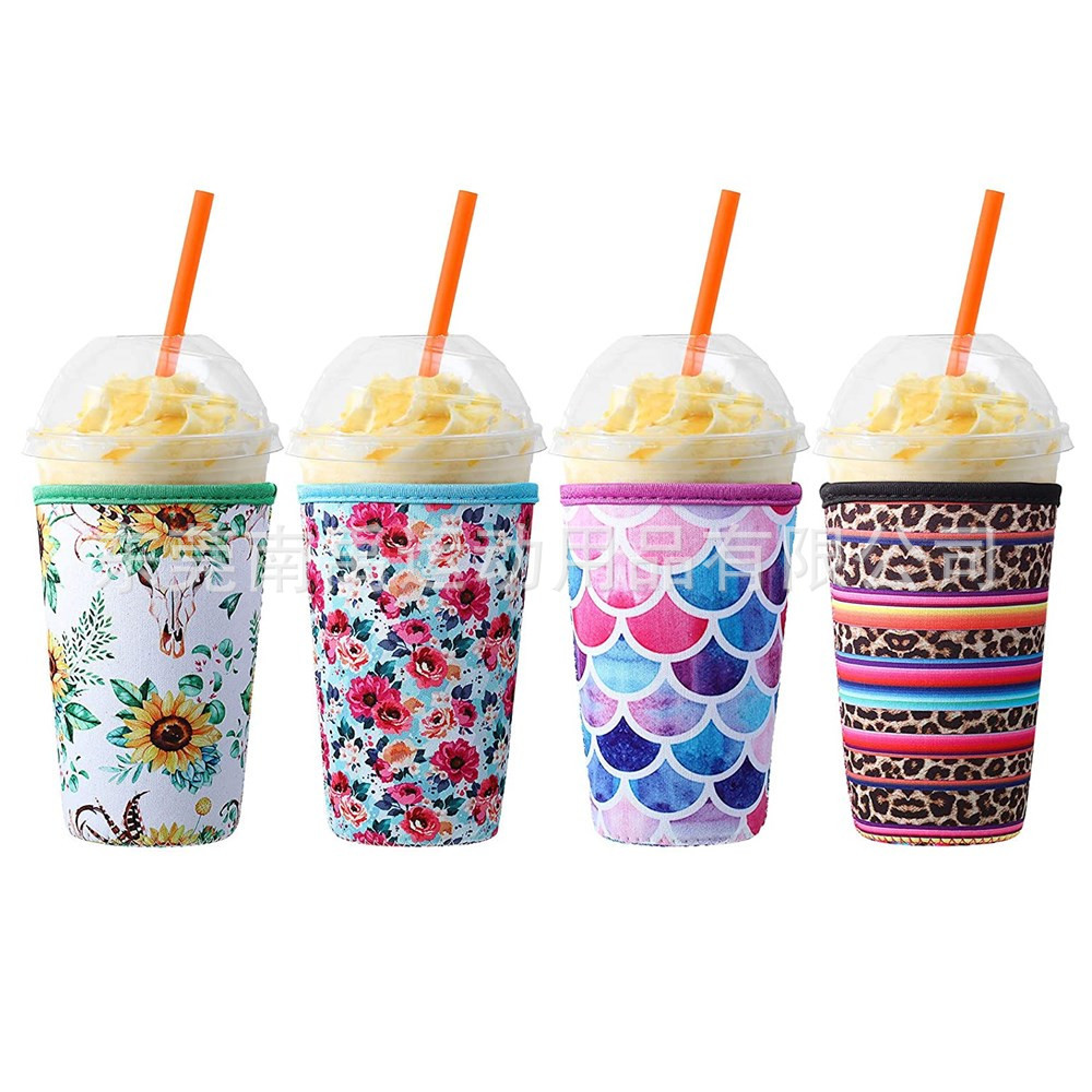 Amazon 20oz Diving Material Beer Beverage Coffee Car Cup Anti-Scalding Handle Cup Cover 30oz Ice Cover