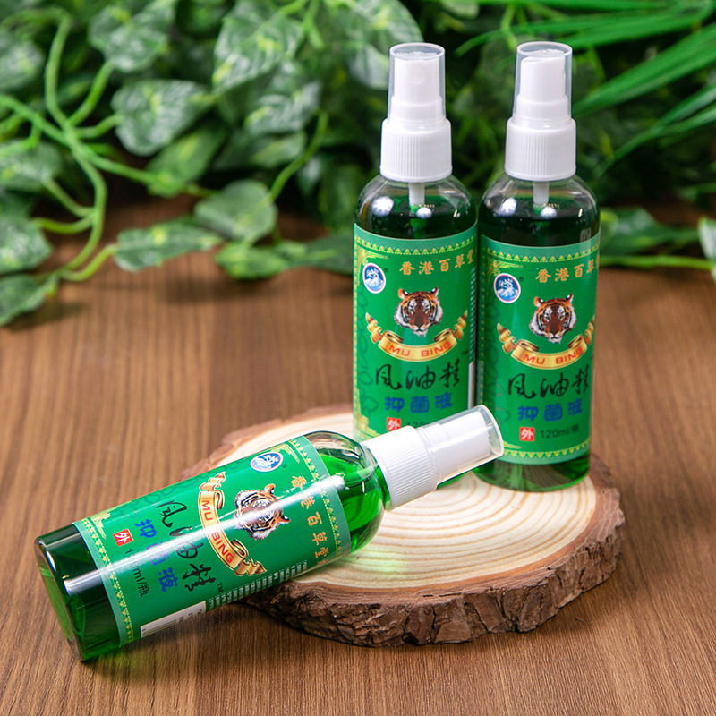 Mubing 120ml spray wind oil essence cool itch refreshing refreshing refreshing brain summer big bottle student factory wholesale 60ml