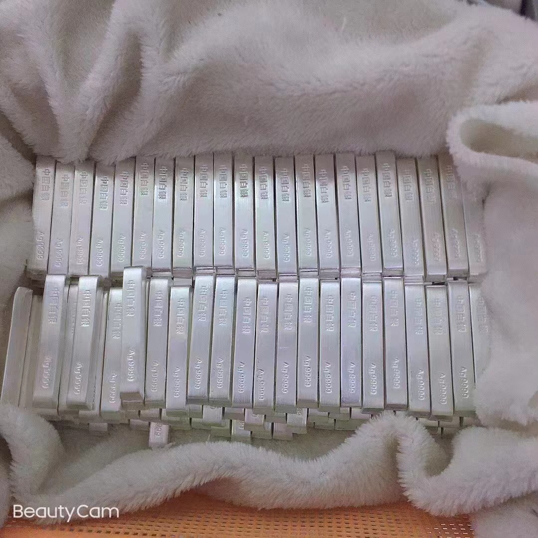 9999 Silver Material Sterling Silver Silver Bar Wholesale Investment Silver Bar Appreciation Collection Silver Silver Jewelry DIY Original Silver Material