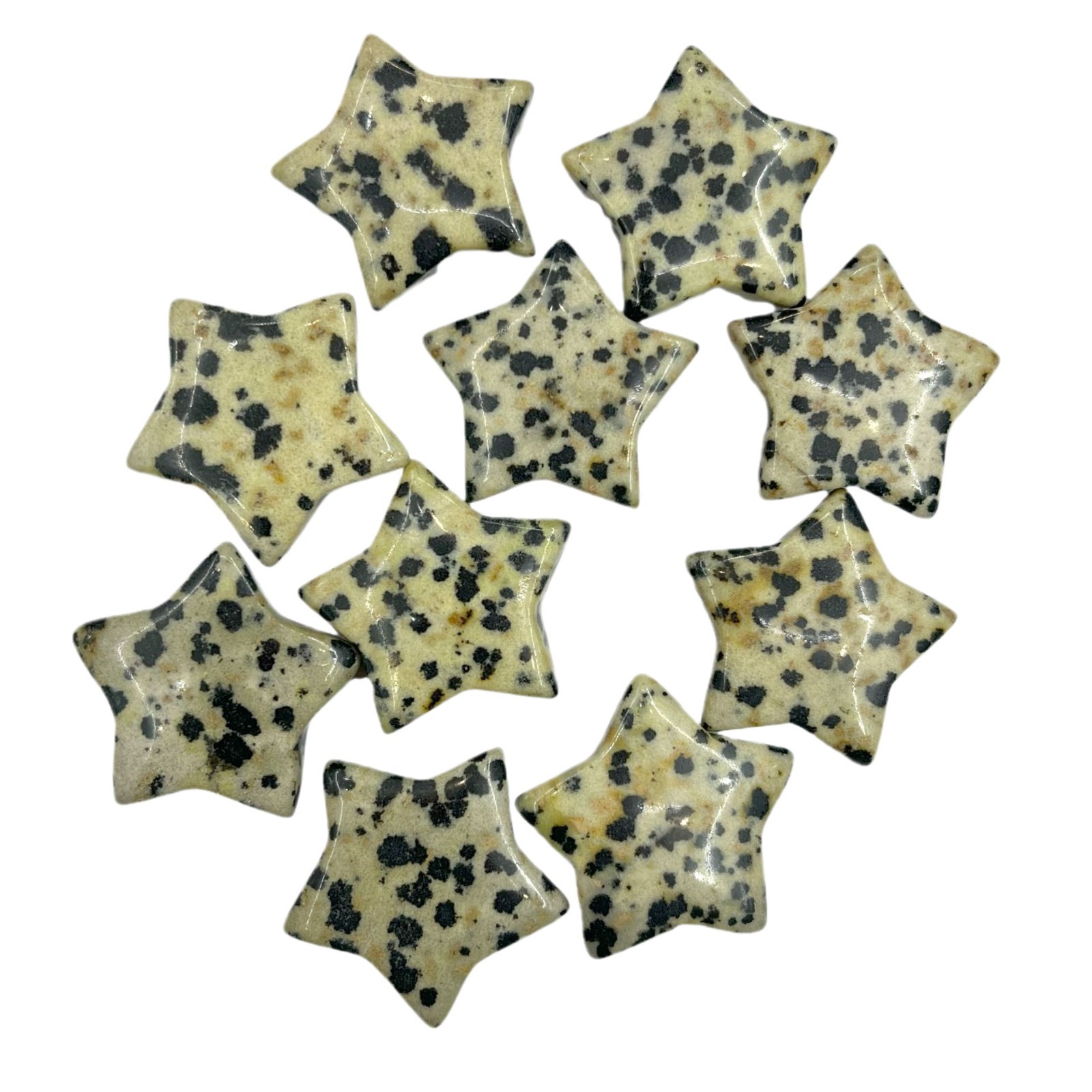 Natural Crystal 25mm Non-porous Five-pointed Star Pendant Pendant Necklace Moon Star Jewelry Accessories