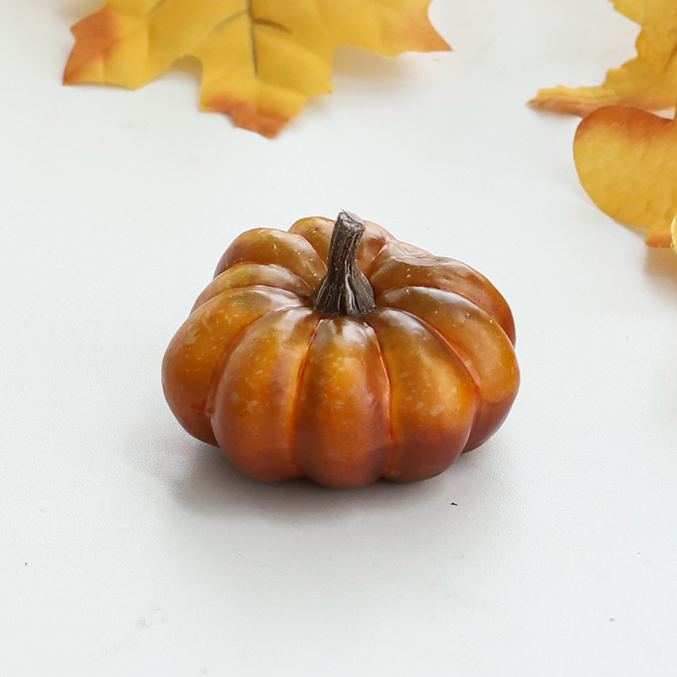Simulation pumpkin 3.5cm-50cm foam Halloween pumpkin factory direct props shooting fake pumpkin model