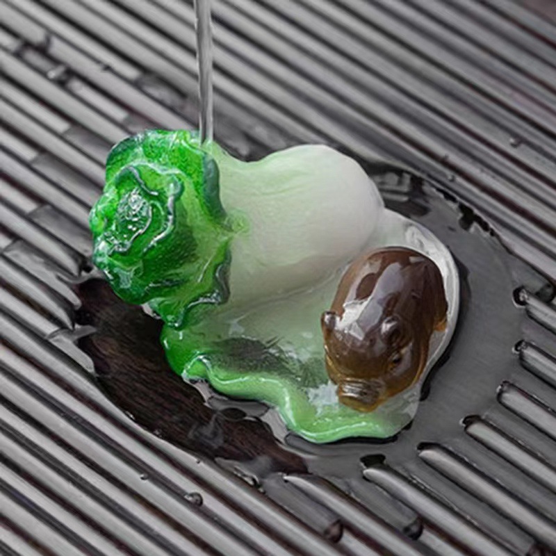 Color-Changing Tea Pet Ornaments, Suitable for Raising Plants, Tea Table Accessories, Tea Set, High-Quality Tea Play, Tea Art Decorations, Creative Resin