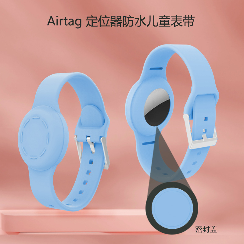 Новая модель, подходит для защитного чехла Apple против потери Airtag, водонепроницаемого, силиконового браслета для детей