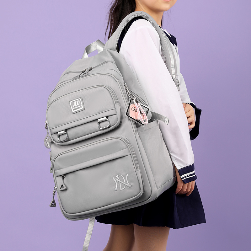 Foreign Trade Simple Large Capacity Travel Backpack Girls' Lightweight Casual Backpack Junior High School Students and Middle School Students Schoolbag All-match