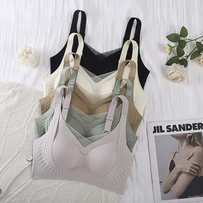 Traceless Putila Adjustable Underwear Women's Small Chest Push-Up Comfortable Beautiful Back Non-Rim Soft Support Bra