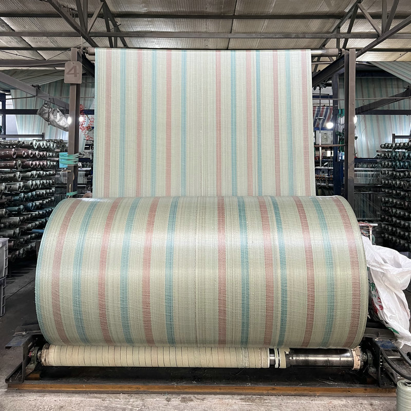 Manufacturer Supplies Customized Wholesale Disposable Engineering Color Striped Cloth Sunshade and Sun Protection Tarpaulin That Is Not Easy to Get Water and Rain