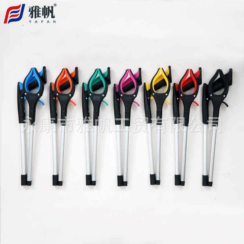 Thickened aluminum alloy folding garbage clip picker cleaning sanitation tongs pick up sanitary clip cross-border exclusive