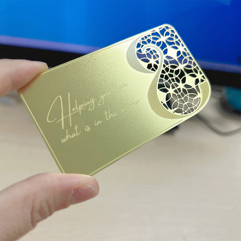 Jinkala Stainless Steel Vip Membership Metal Card Vip Cut Out Special-Shaped Metal Card Business Card Printing
