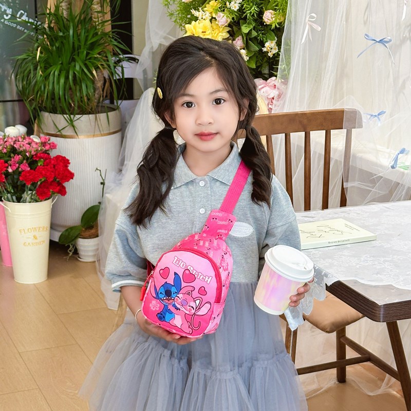 2024 Cartoon Children's Bag Boys and Girls Fashion Casual Crossbody Bag New Fashionable Coin Purse Boy's Chest Bag