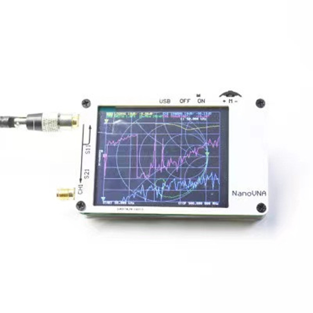 2.8 inch vector network analyzer VNano VNA support 50kHz ~ 900kHz Antenna network analyzer