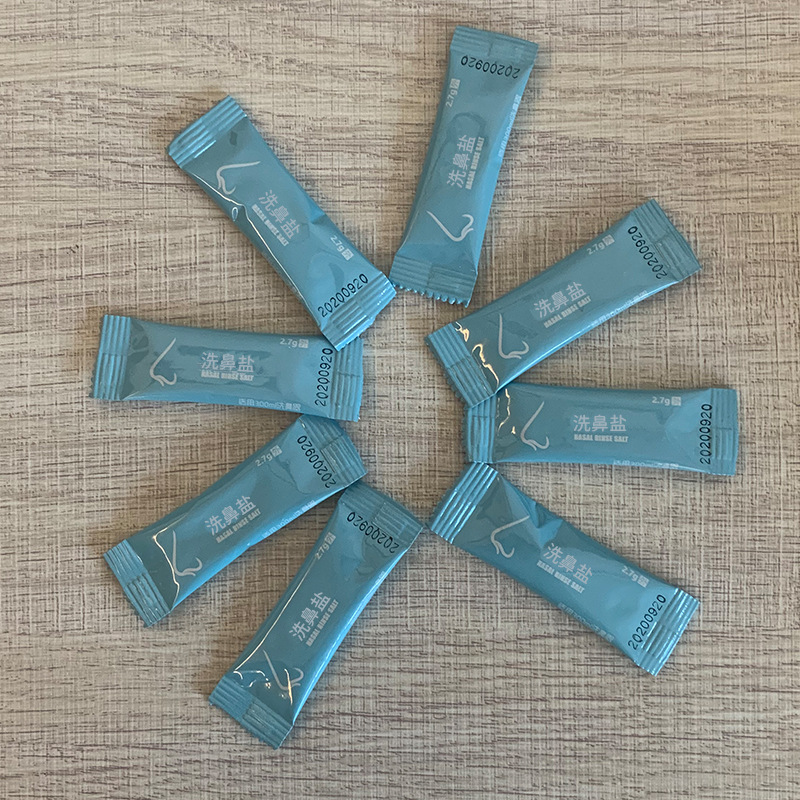 Cleaning Salt, Physiological Saline for Adults and Kidsren, Special Nasal Washing Salt 2.2/2.7/4.5g Single Package Chinese and English