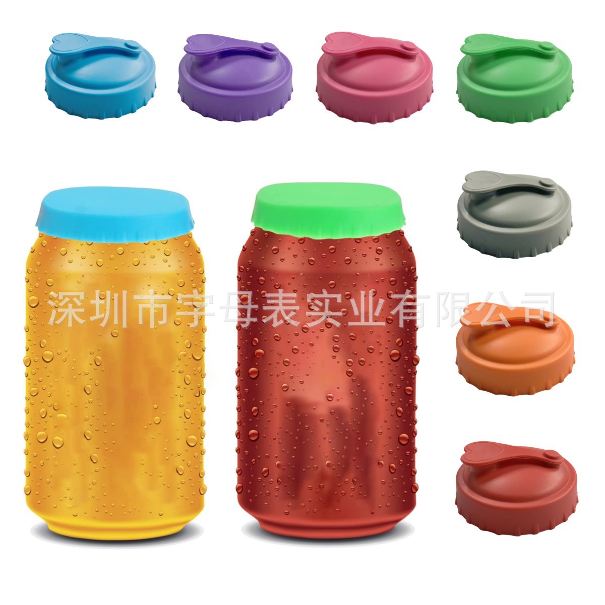 Крышки для бутылок из силикона, многоразовые, герметичные, с возможностью печати логотипов