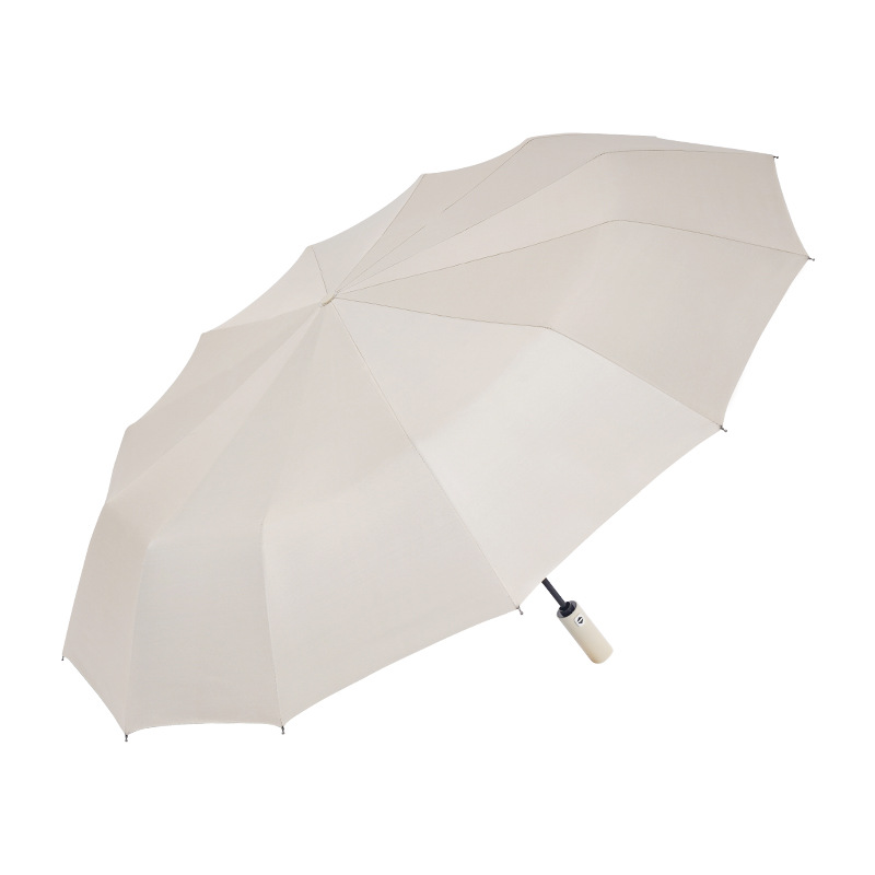 Full-automatic rain and shine dual-purpose umbrella men's and women's folding umbrella reinforced sunscreen large number wholesale advertising umbrella custom logo