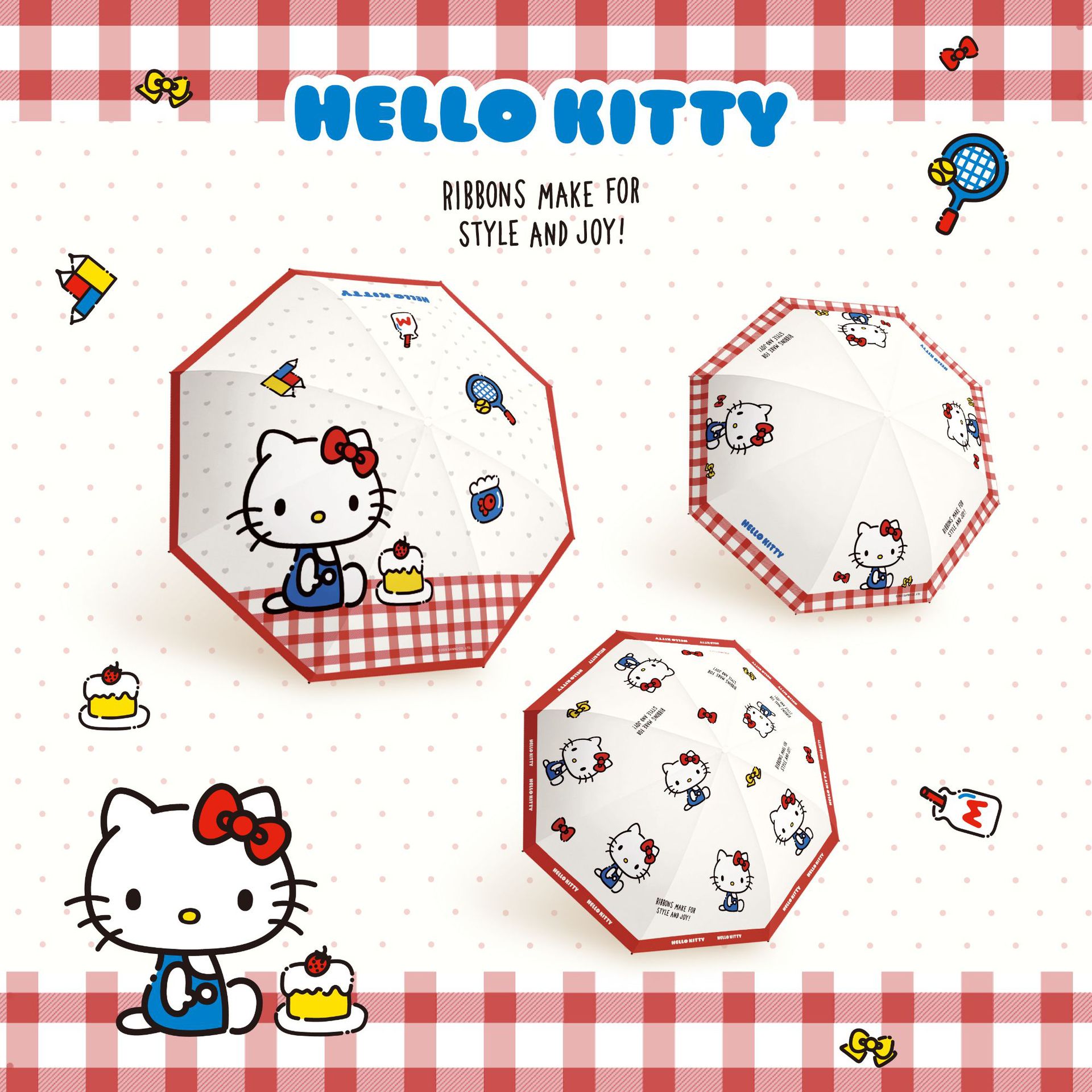 Солнечный зонт HelloKitty, зонт для защиты от солнца, оригинальный, высококачественный, милый, оптовая продажа для студентов, зонт с котом KT