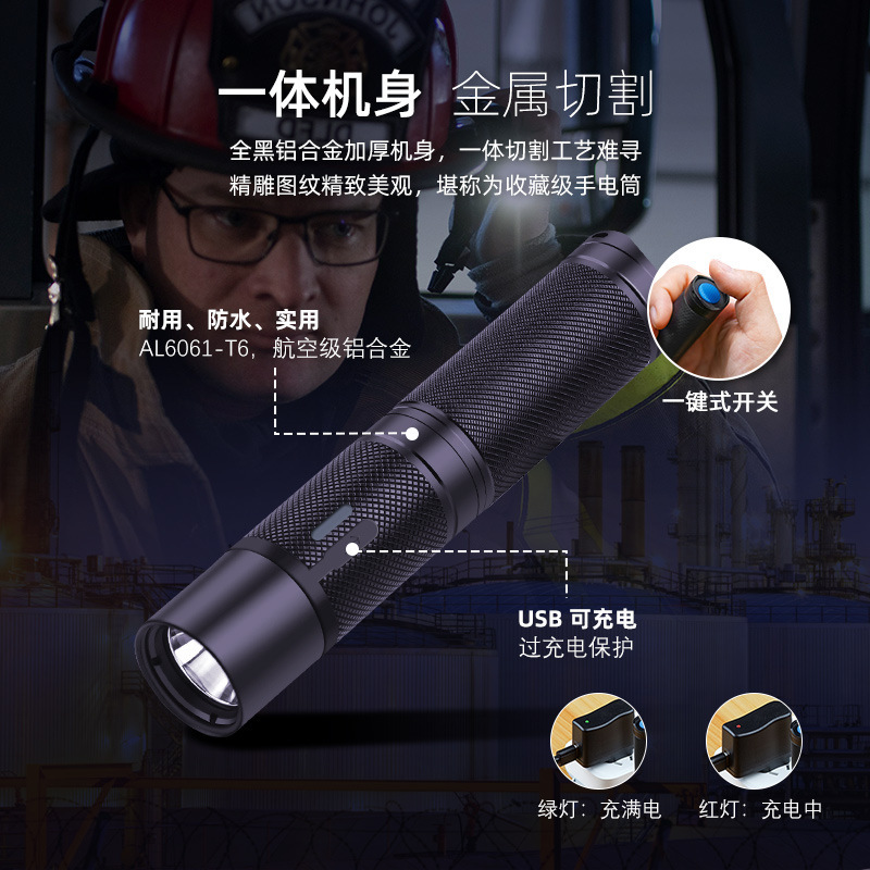 Ocean King JW7302A miniature explosion-proof flashlight helmet wearable explosion-proof flashlight fire-proof flashlight