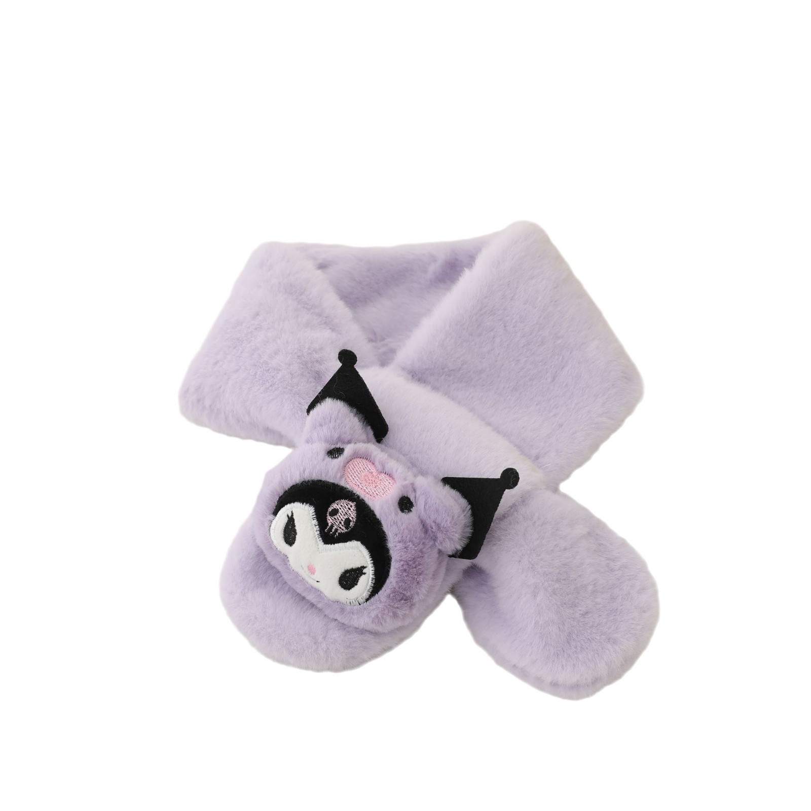 2025 new children's scarf autumn and winter plush baby scarf parent-child imitation rabbit fur scarf cartoon scarf children