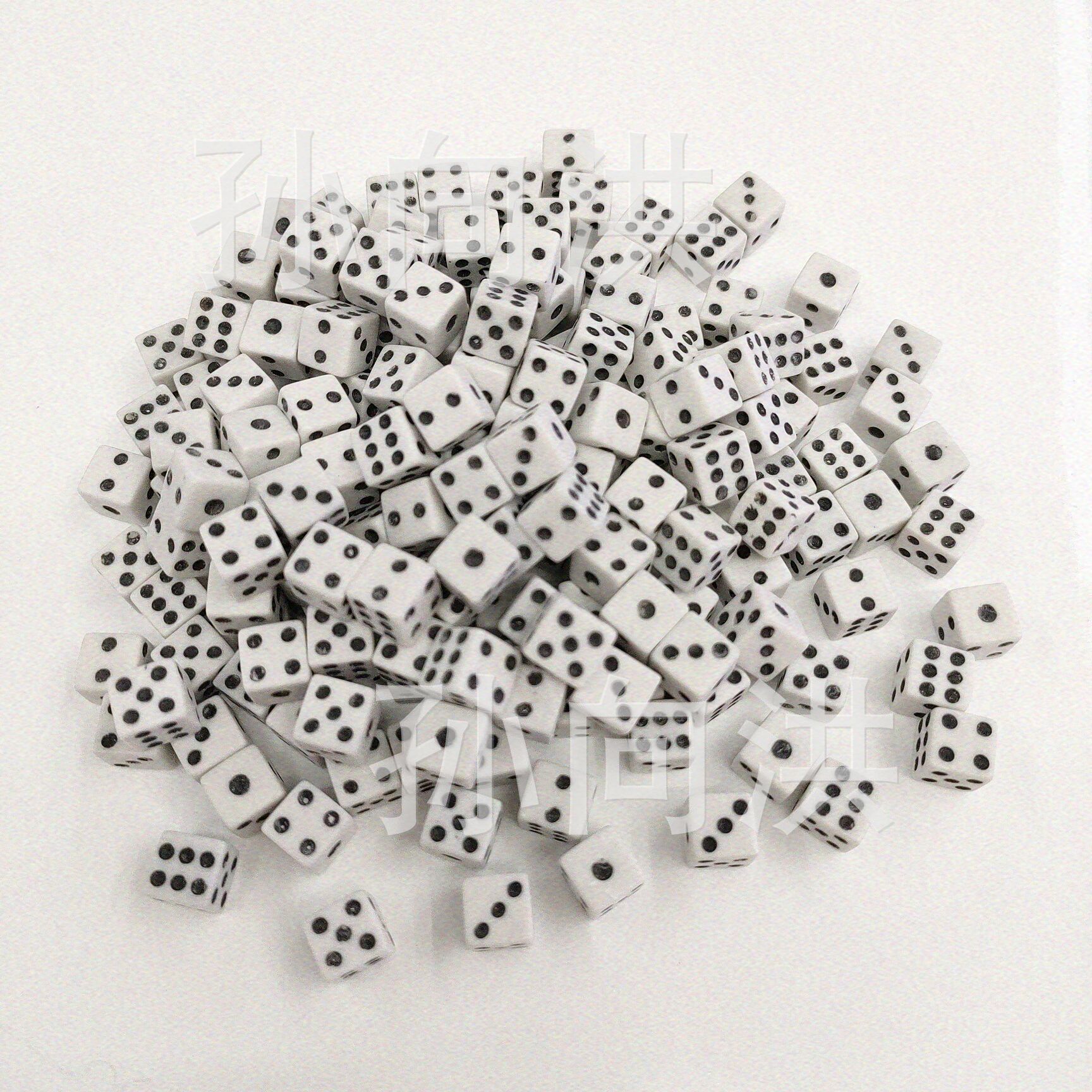 Plastic Dice 8mm White Return Dice New Dice Mini Dice Game Chess Accessories Wholesale
