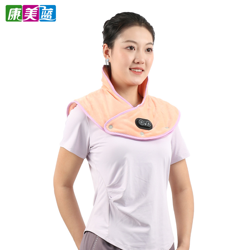Electric Heating Vibration Massage Shoulder Protector Heating Shawl Warm Electric Heating Shawl Shoulder Protector Neck Hot Compress Shawl Neck Protector Cross-Border