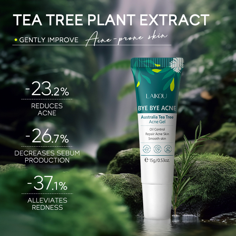Laikou Tea Tree Acne Gel 15g Hydrating, Moisturizing and Improving Skin Manufacturer in Stock