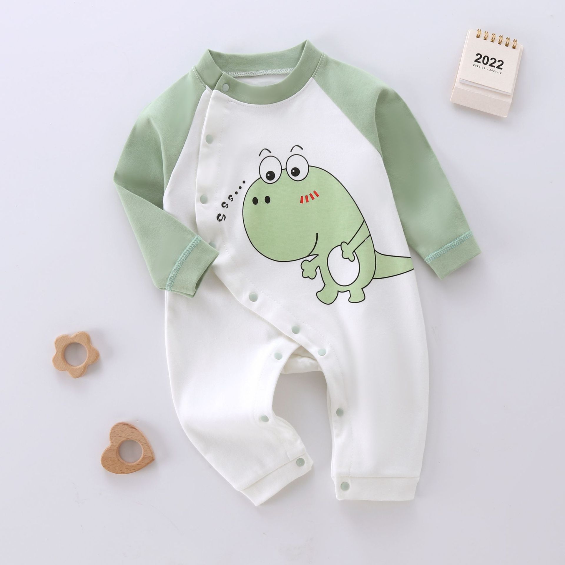 New Baby Jumpsuit Autumn and Winter Long Sleeve Combed Cotton Printed Climbing Suit for Boys and Girls Baby Underwear Baby Clothes