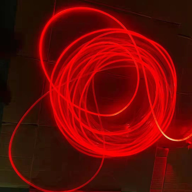 Highly Transparent and Super Bright Light Guide Strip 3mm Plastic All-Over Fiber Optic Atmosphere Soft Solid Core Colorful Fiber Optic Light Wholesale Manufacturer