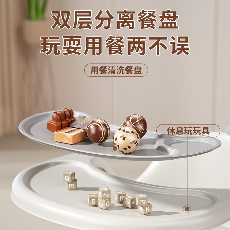 Baby Dining Table Dining Chair Cute Little Dinosaur Shape Cute Dragon Stool Baby Kids Chair Household Plastic Back Seat