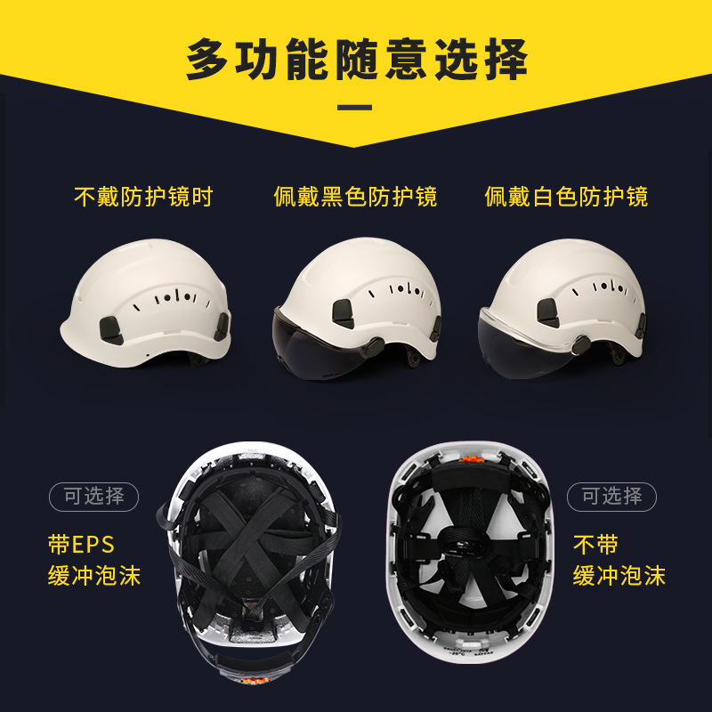 Manufacturers Supply ABS Outdoor Safety Helmet EPS Buffer Foam Construction Site Anti-smash Safety Helmet