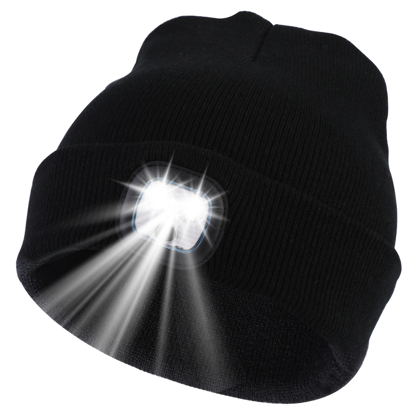 Led Light-Emitting Hat, Popular in Europe and America, Knitted Hat with Led Light, Hat with Light, Hat Lamp