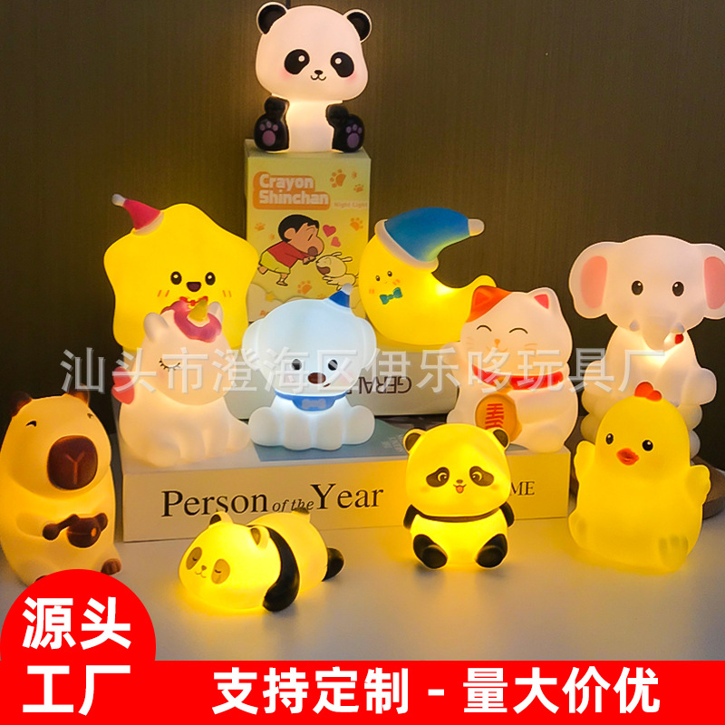 Светящаяся ночная лампа с мультяшными животными, красная панда, оптовая продажа