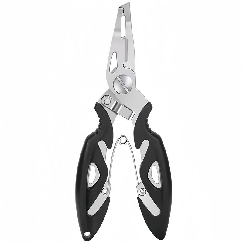 Stainless Steel Sea Fishing Lure Pliers Multifunctional Fishing Line Scissors Curved Mouth Fishing Pliers Pe Line Powerful Horse Line Scissors Fishing Tool