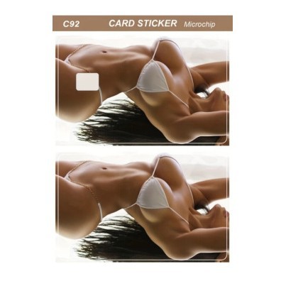 Credit Card Stickers New Cross-Border Export Creative Decoration Waterproof Bank Card Holder Sexy Bikini Stickers