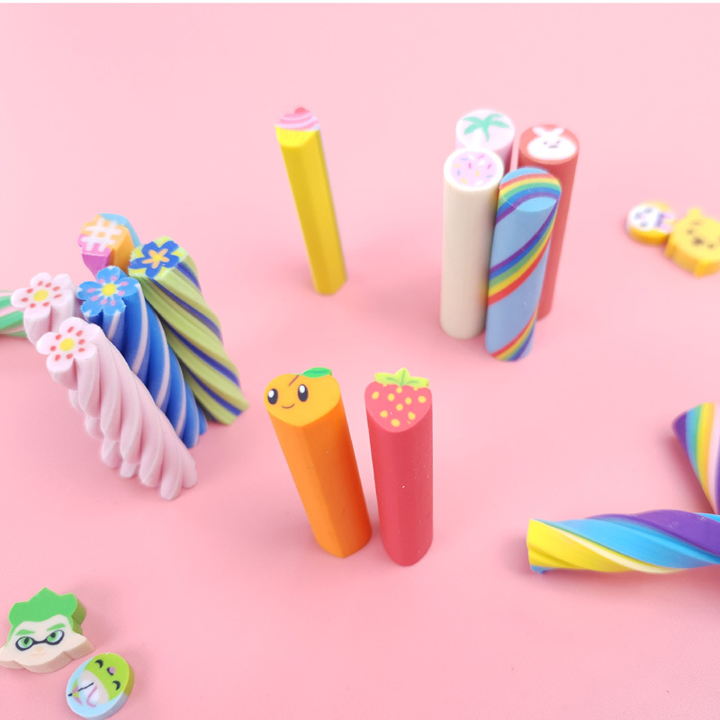 Creative school supplies cartoon eraser student prizes pencil eraser children small gift animal fruit eraser
