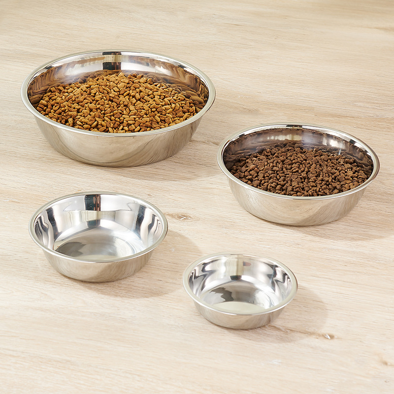 Dog Bowl stainless steel liner pet food bowl pet supplies cat bowl 12cm Pet Bowl cat bowl dog bowl