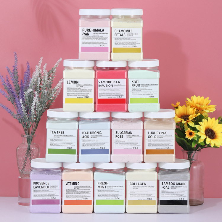 Пудра маски с розовыми лепестками и кристаллическим желе вампира, 650 г, оптовая продажа