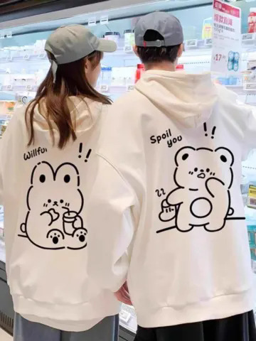 Foreign Trade International Station Small Batch Zhi Special Different Spring and Autumn Hooded Couple Dress High-end New Style