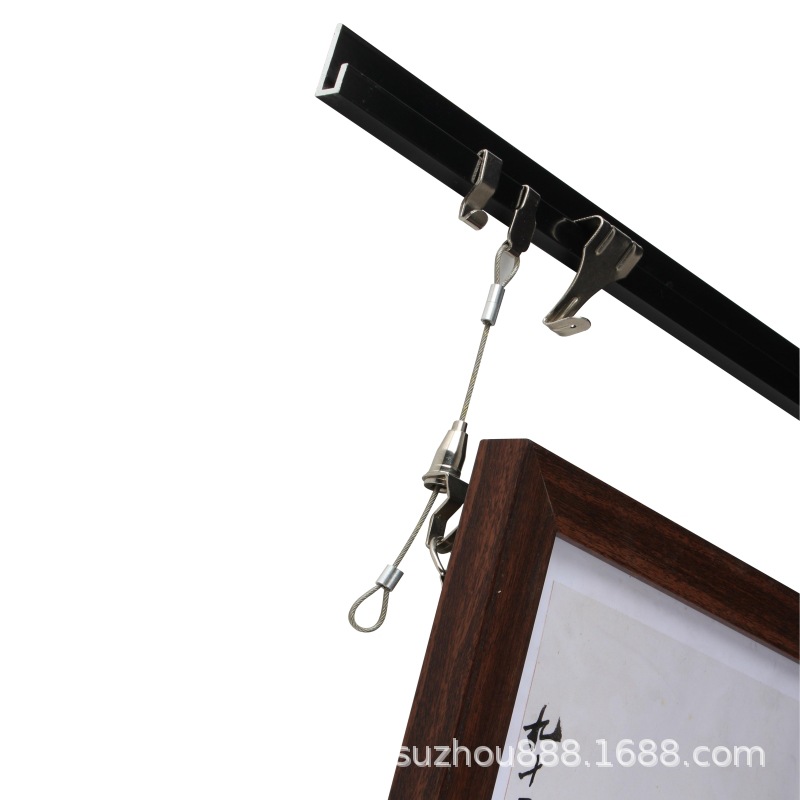 Hanging Tracks Adjustable Hook Moving Painting Track Painting Exhibition Gallery Hanging Mirror Line Slot Slide Guide Hanging Line Hanging Rail