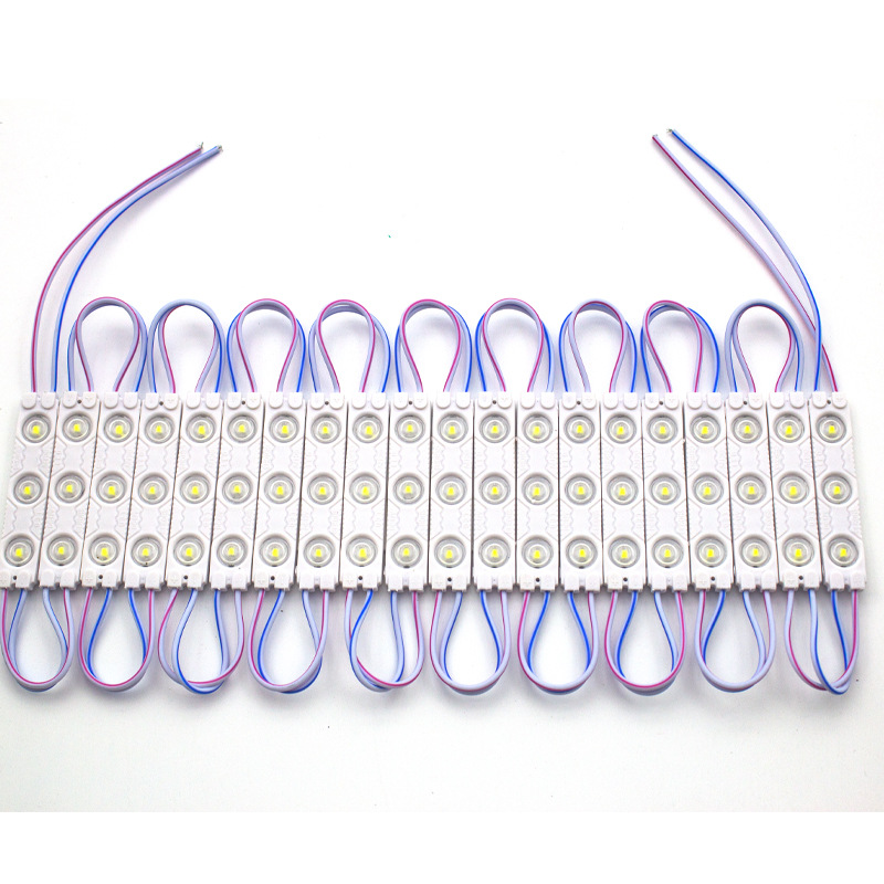 Waterproof Led Advertising Injection Molding Module Light Box 1.5W Luminous Characters 2835 Epistar Chip Three-Lamp High-Brightness Lens 12V