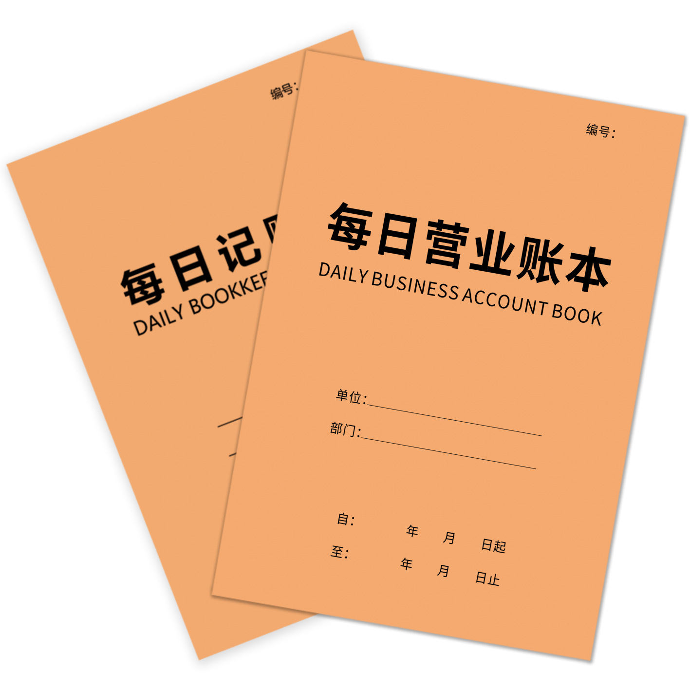 Daily bookkeeping personal family general financial record book daily business registration this store income and expenditure desk book