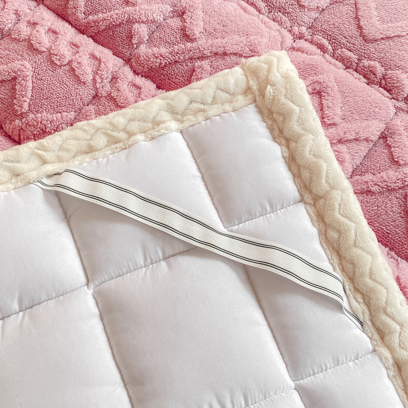 Thickened Milk Velvet Soft Mattress Autumn and Winter Warm Mattress Pad Bottom Lamb Velvet Student Dormitory Home Mattress